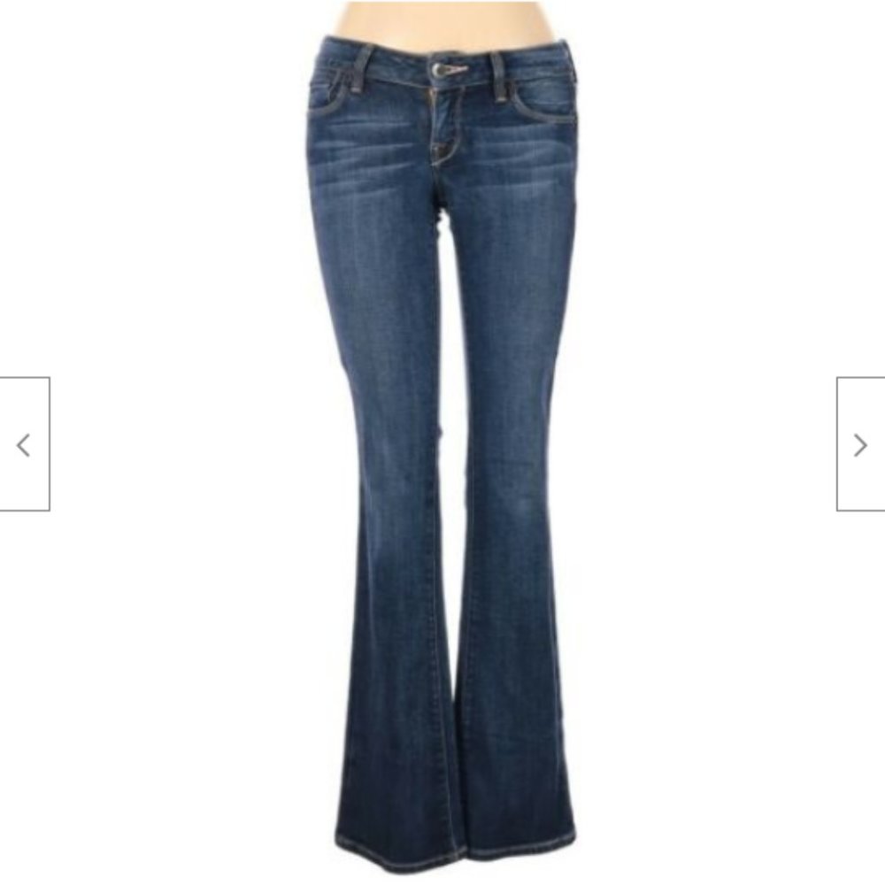Lucky Brand Dark Blue Wash Lola Boot Jeans